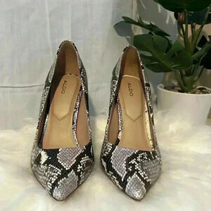 Aldo Iridescent Snakeskin heels